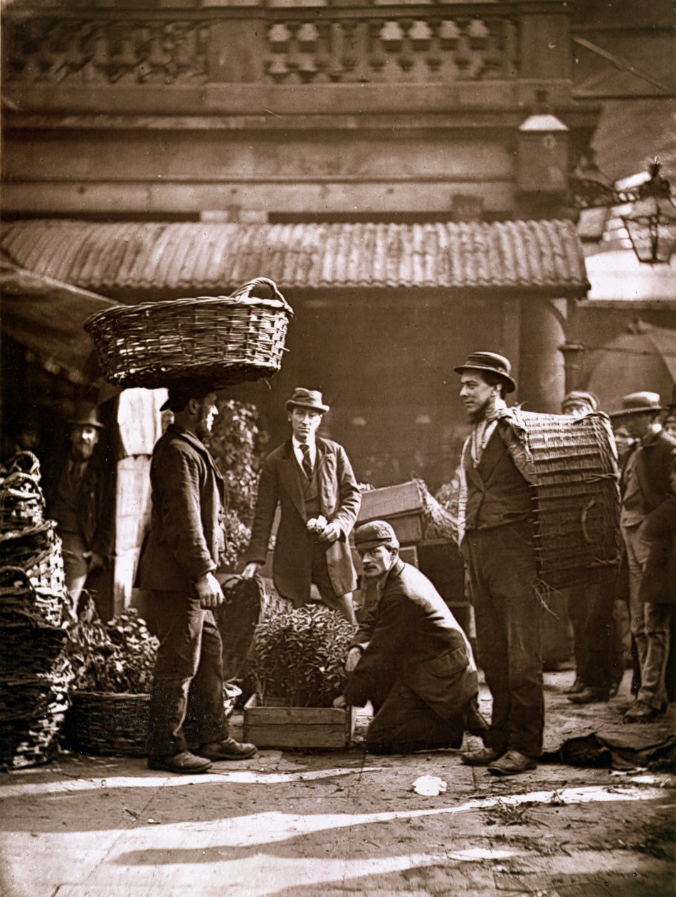 Covent Gardenin työntekijät (woodburytype) tekijältä John Thomson