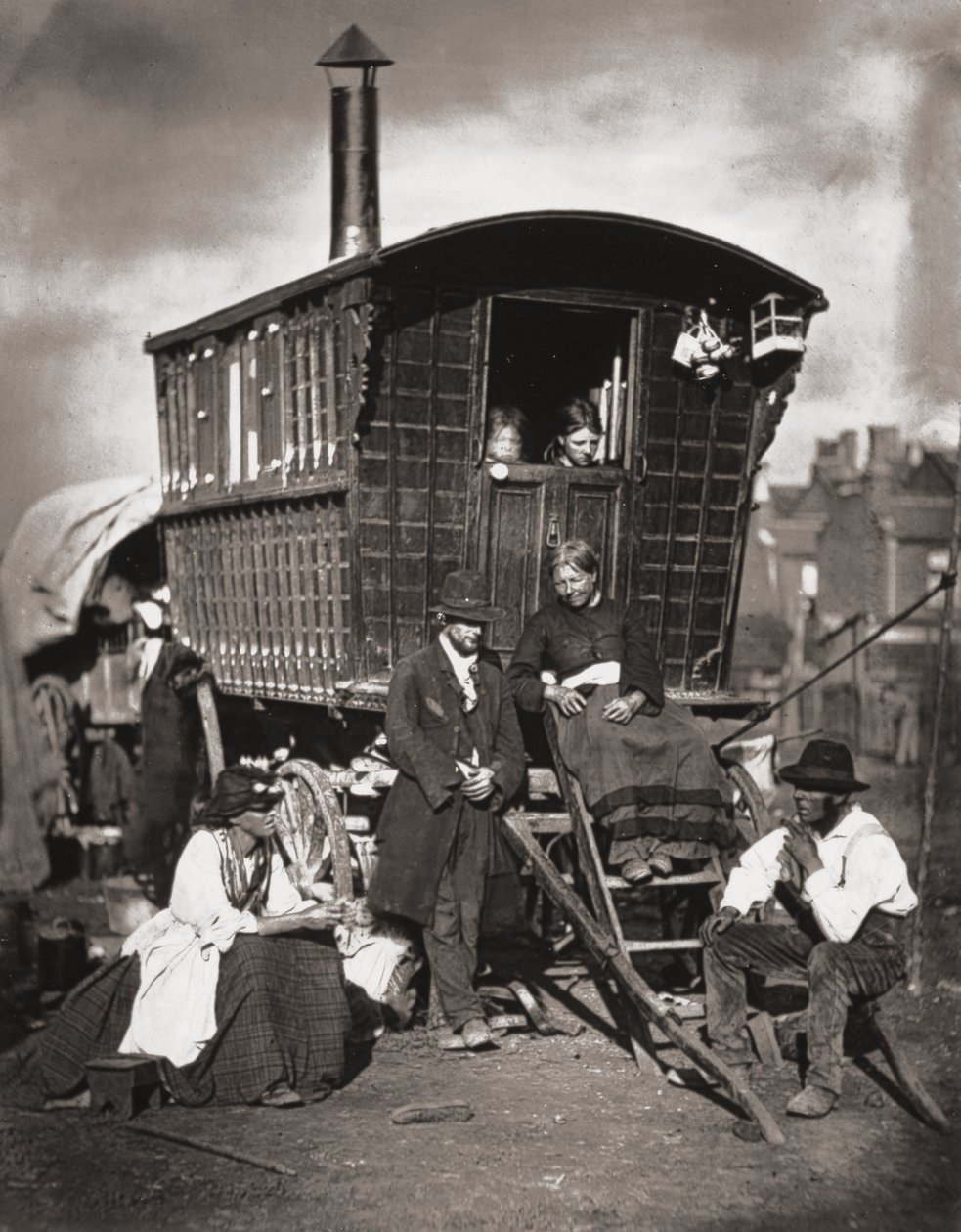 London Nomades, J. Thomsonin ja Adolphe Smithin teoksesta Street Life in London, 1877 tekijältä John Thomson