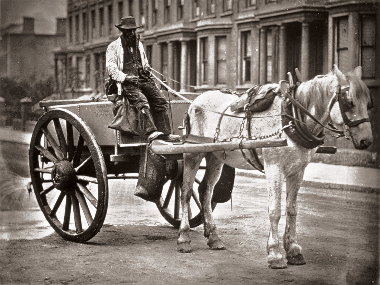The Water-Cart, J. Thomsonin ja Adolphe Smithin teoksesta Street Life in London, 1877 tekijältä John Thomson