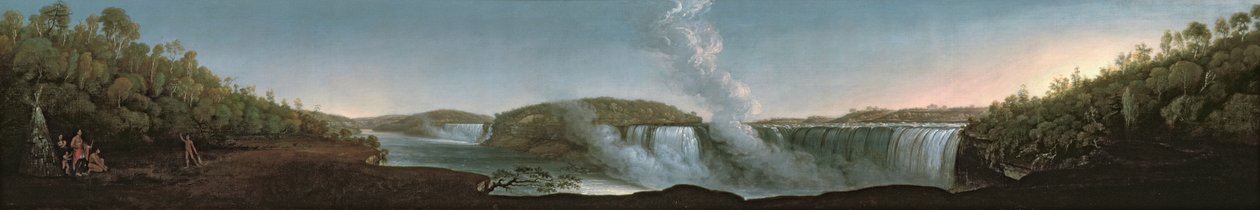 Niagaran putoukset Table Rockin alta, 1808 tekijältä John Trumbull
