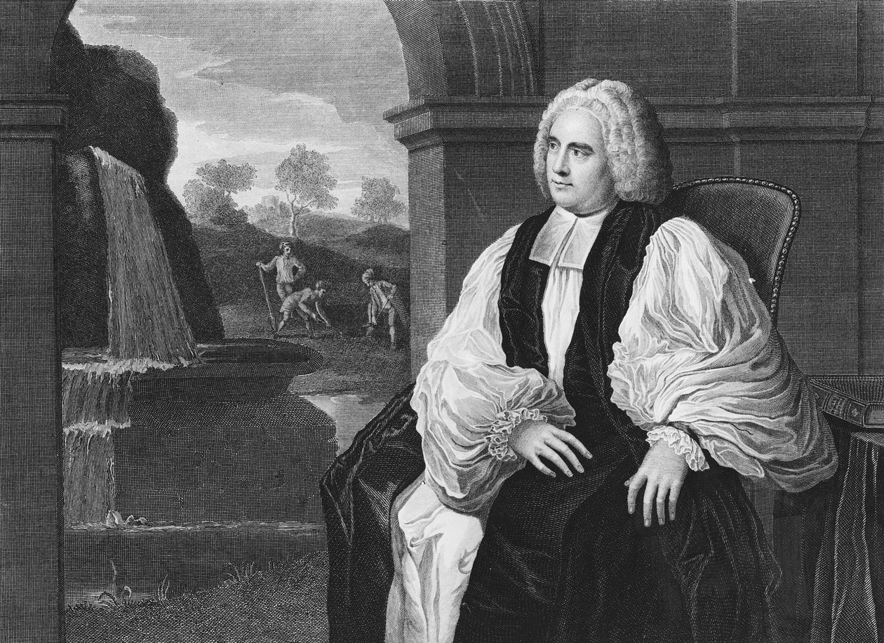 Oikea pastori George Berkeley, Irlannin Cloynen piispa, kaiverrettu William Skeltonilta, 1800. tekijältä John Vanderbank