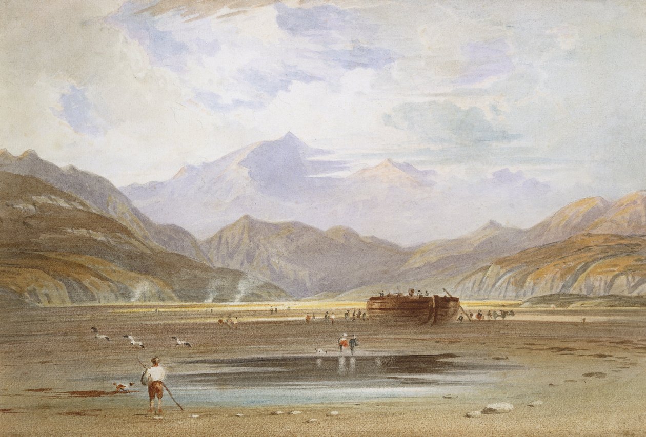 Näkymä Snowdonista Traeth Bachilta, Merioneth tekijältä John Varley
