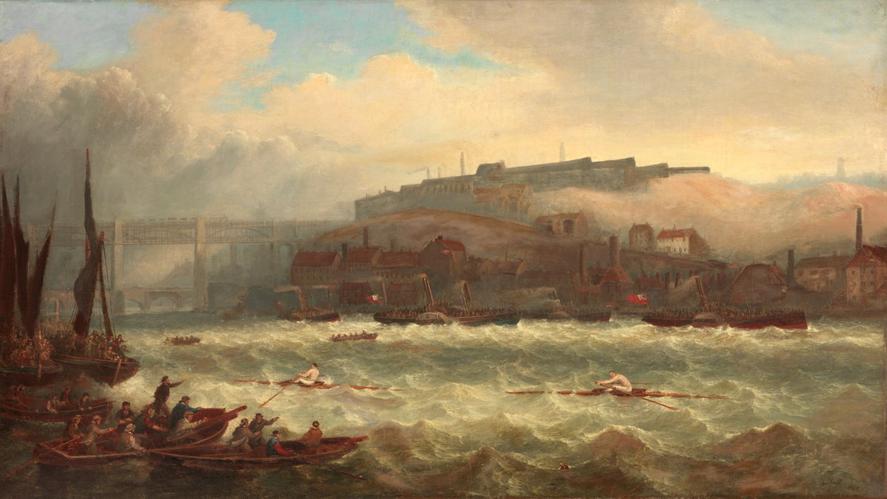 Cooper versus Chambers, Race on the Tyne, 1865 tekijältä John Warkup Swift
