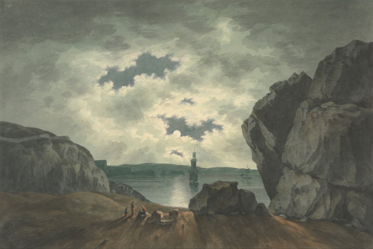 Bay Scene kuunvalossa tekijältä John Warwick Smith