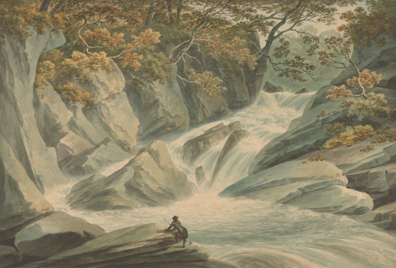 Hafod- Cascaden yläosa tekijältä John Warwick Smith