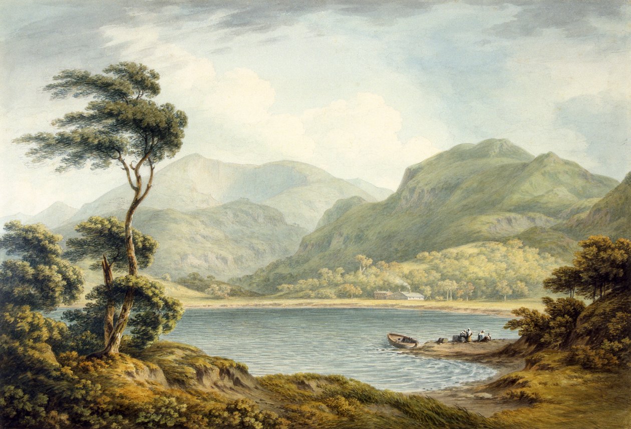 Coniston Laken yläpää, Lancashire, 1801 tekijältä John Warwick Smith