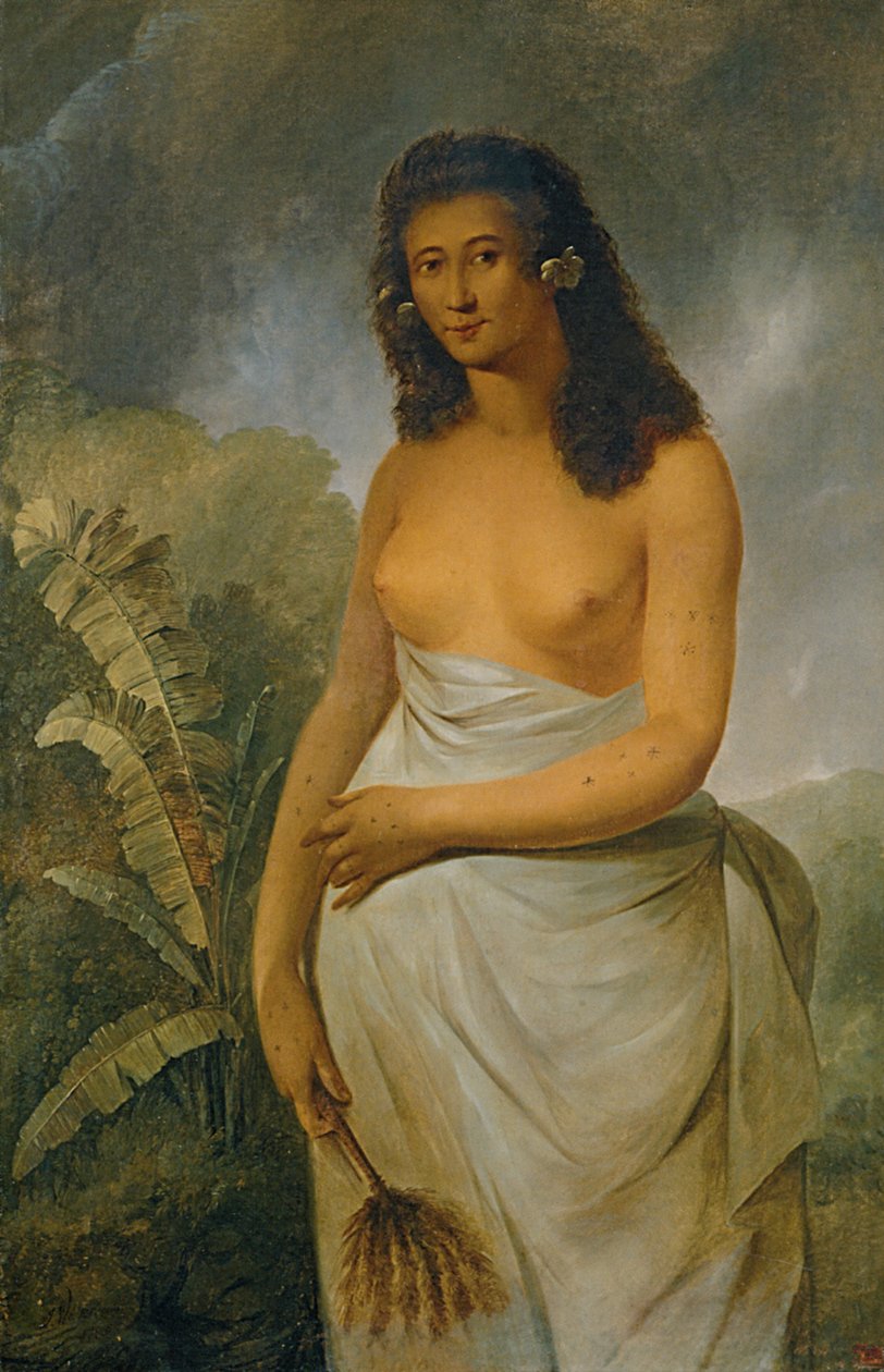 Tahitian prinsessa Poedua, Oreon tytär tekijältä John Webber