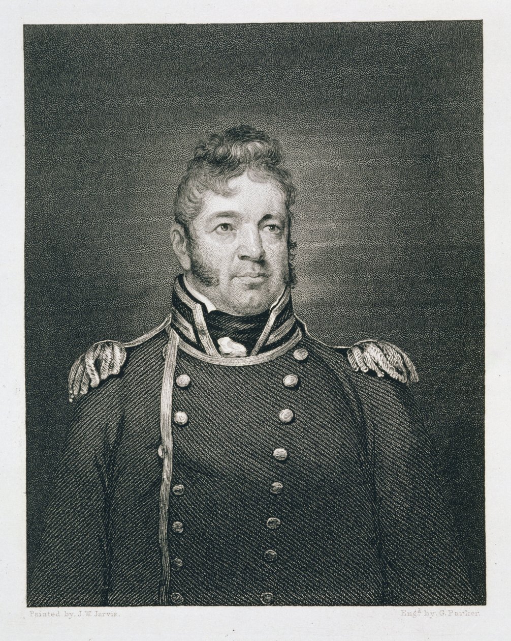 William Bainbridge (1774-1833), kaivertaja George Parker (1834-1868). tekijältä John Wesley Jarvis