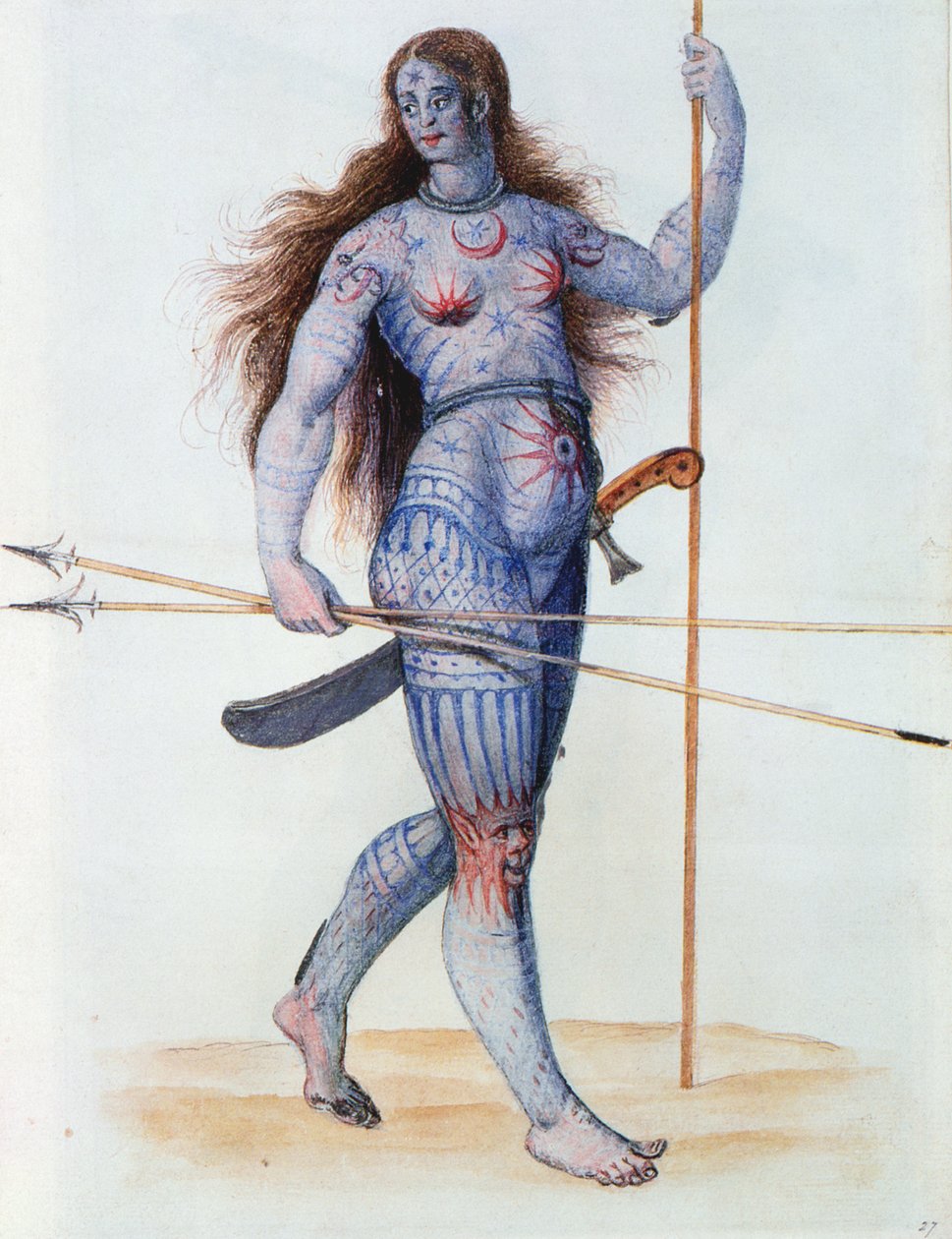 Pictish Woman (litografia) tekijältä John White