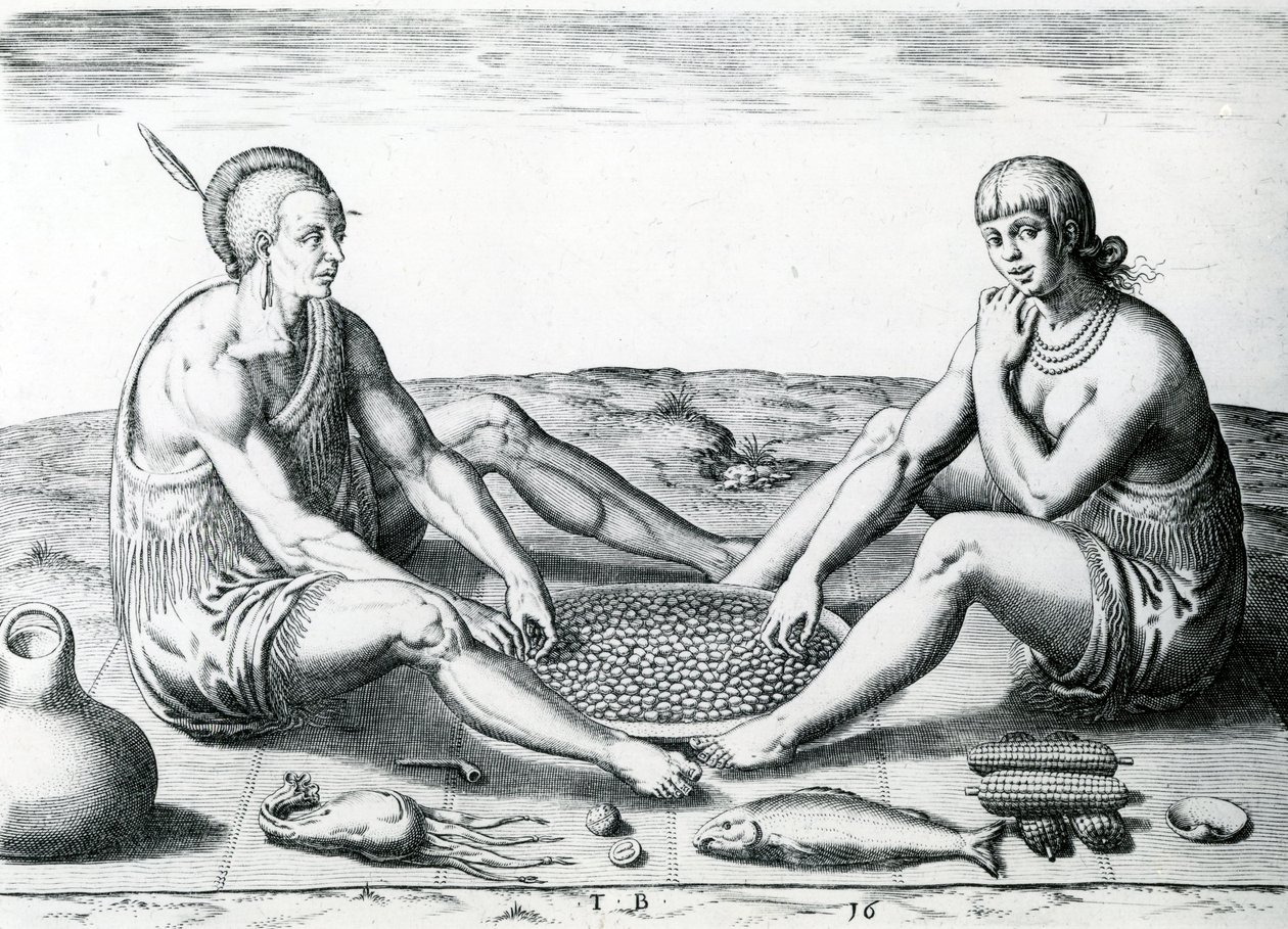 He istuvat lihan ääressä, 1590 tekijältä John White