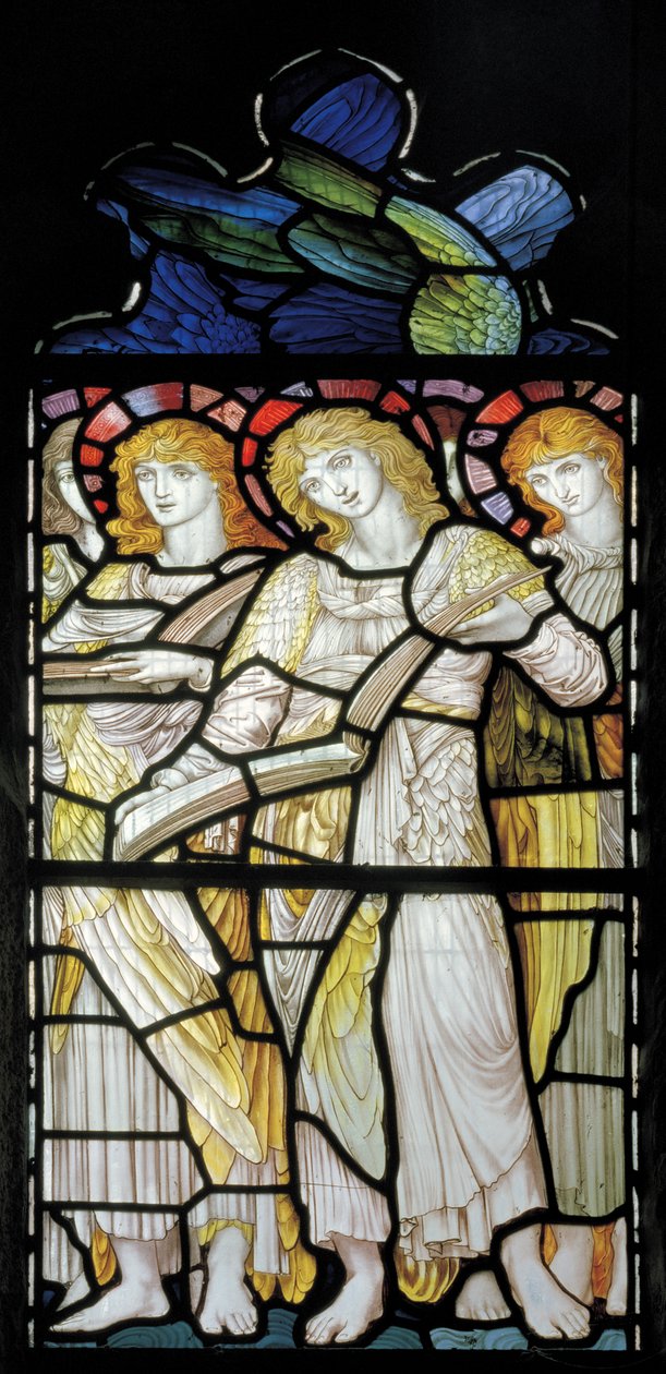 Singing Angels, Te Deum, East Window, n.1888 tekijältä John William Brown