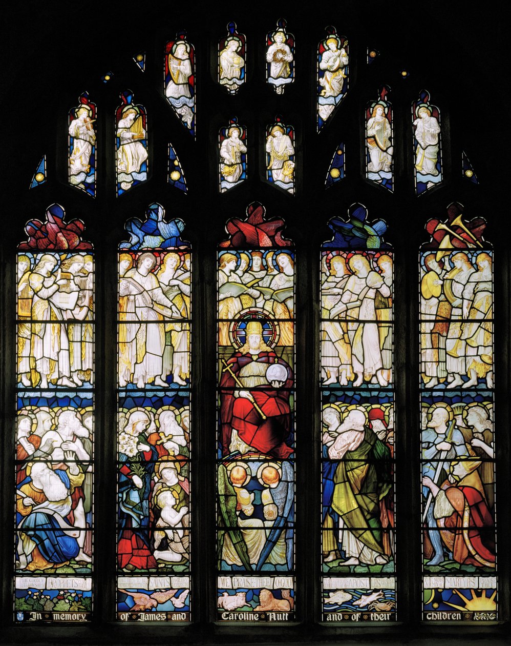 Te Deum, East Window, n.1888 tekijältä John William Brown