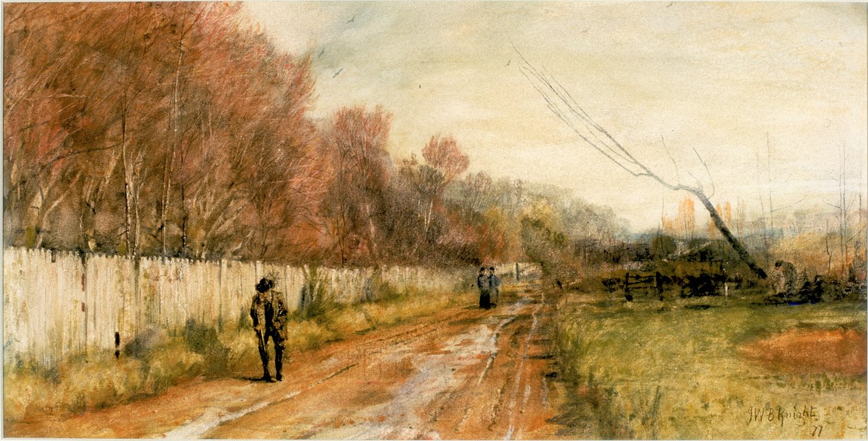 Syksyinen maisema (vartalon väri) tekijältä John William Buxton Knight