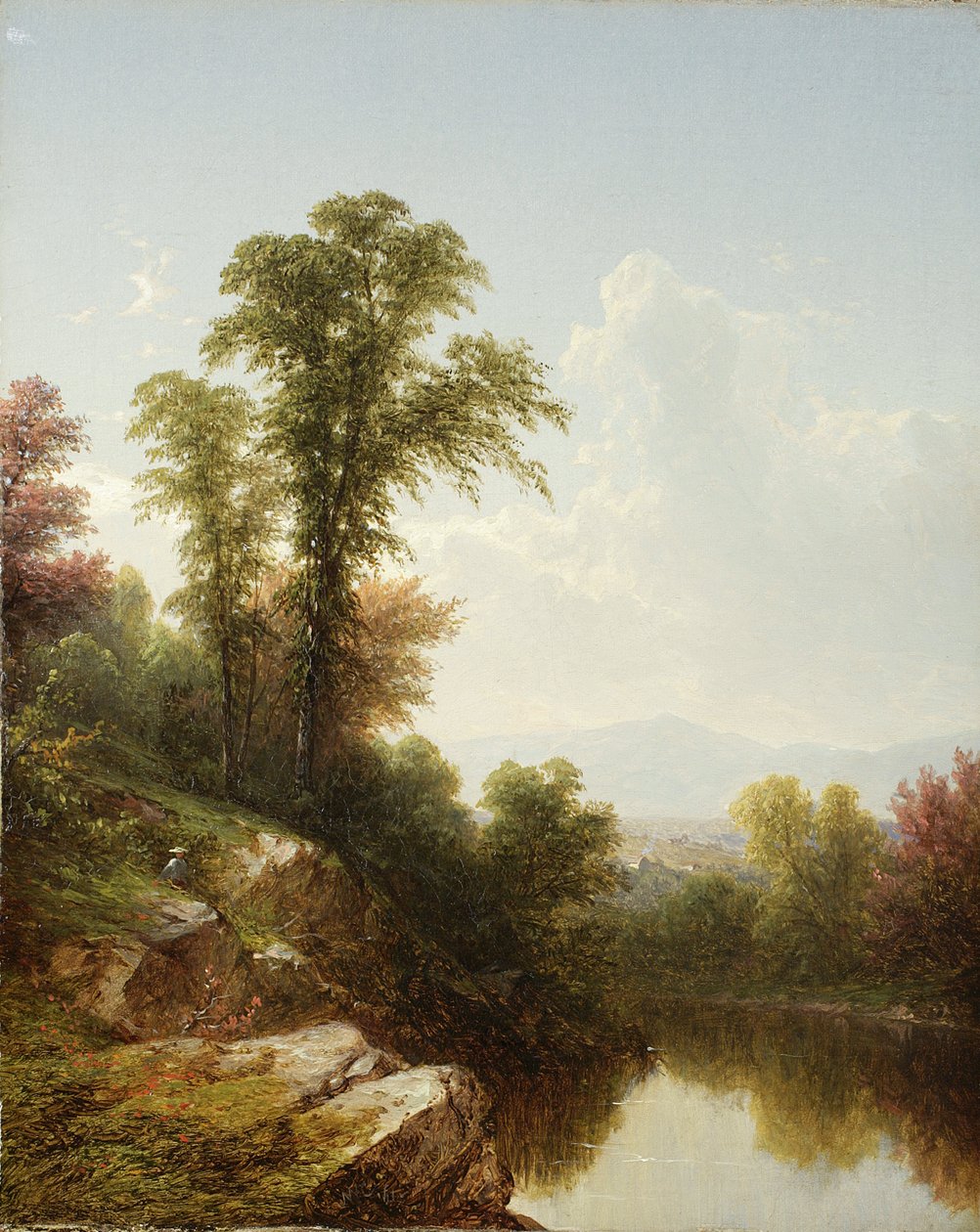River Scene, Catskill, 1861 tekijältä John William Casilear