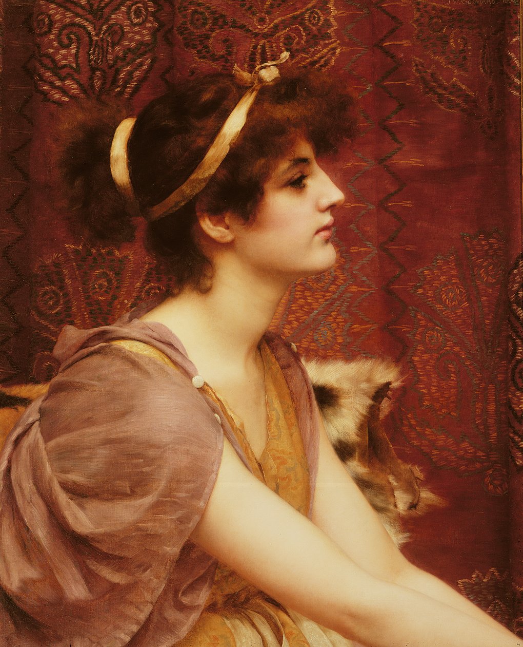 Klassinen kaunotar, 1892 tekijältä John William Godward