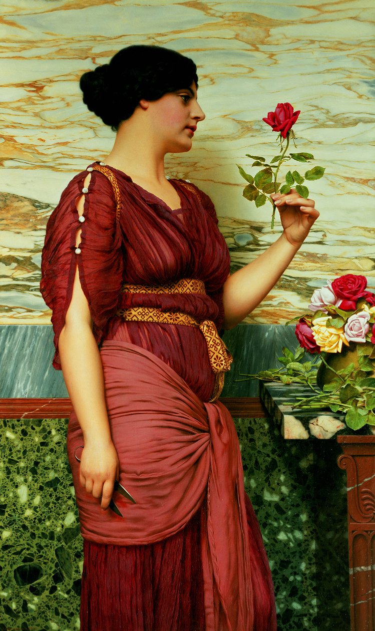 Punainen, punainen ruusu tekijältä John William Godward