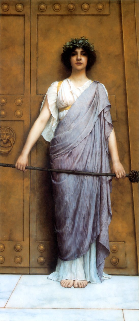 Temppelin portilla tekijältä John William Godward