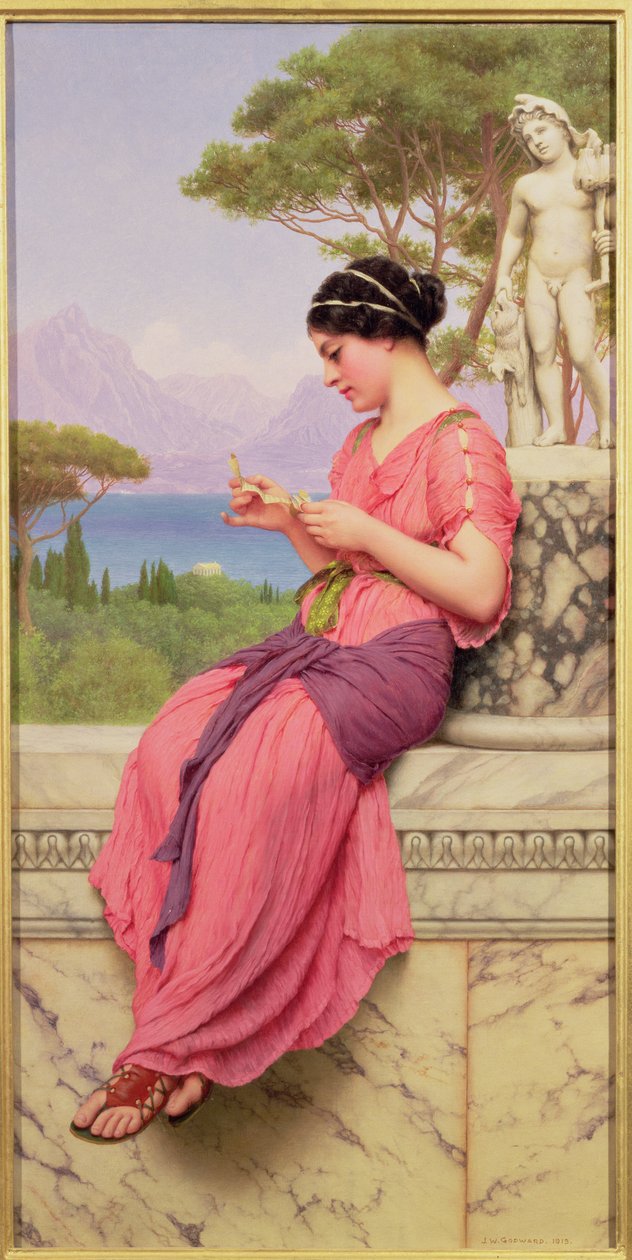 Le Billet Doux, 1913 tekijältä John William Godward