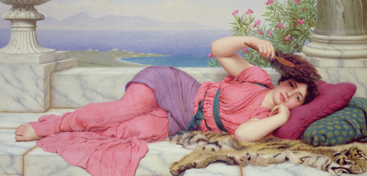 Keskipäivän lepo, 1910 tekijältä John William Godward