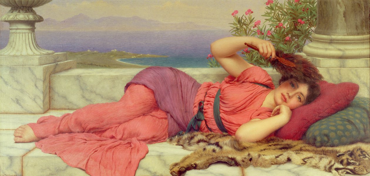 Keskipäivän lepo, 1910 tekijältä John William Godward