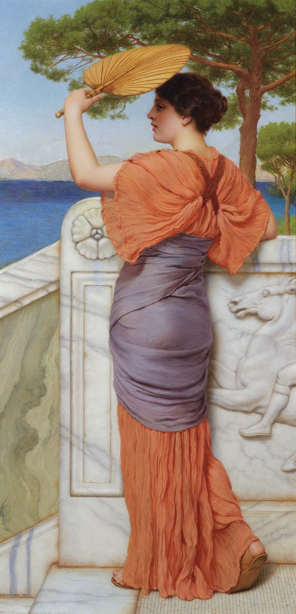 Parvekkeella tekijältä John William Godward