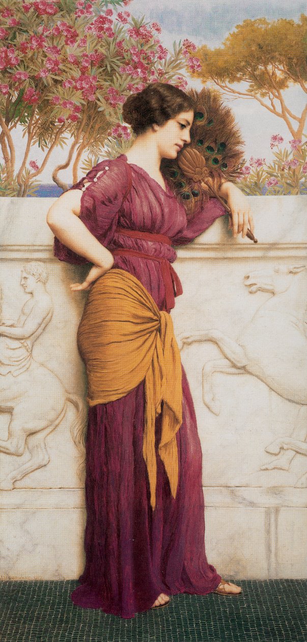 Peacock -tuuletin tekijältä John William Godward