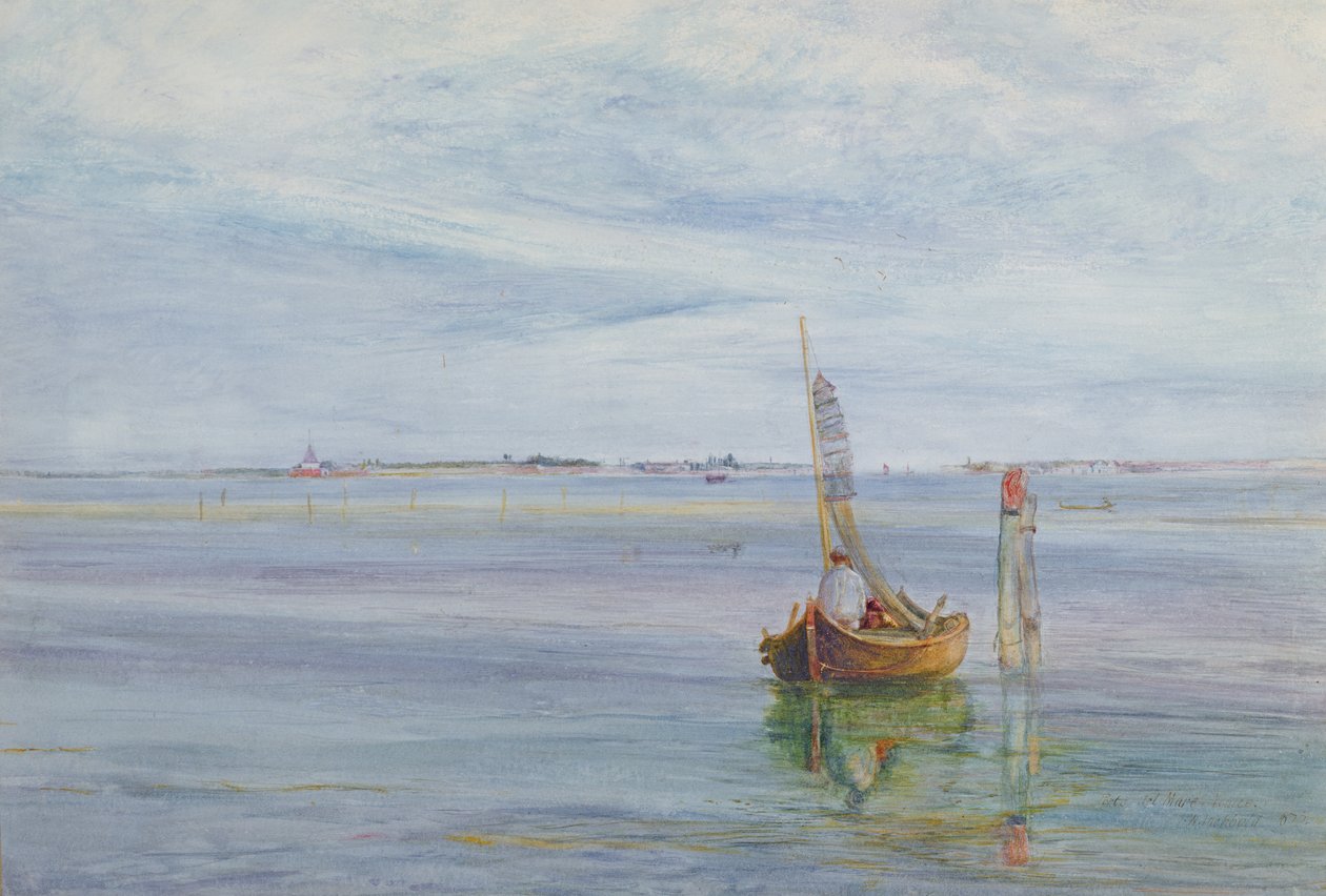Meren portti, Venetsia, 1873 tekijältä John William Inchbold