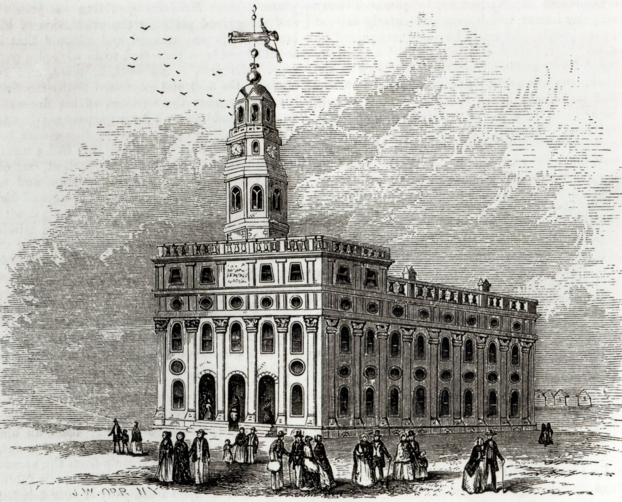 Nauvoo Temple, Illinois, 1854 tekijältä John William Orr