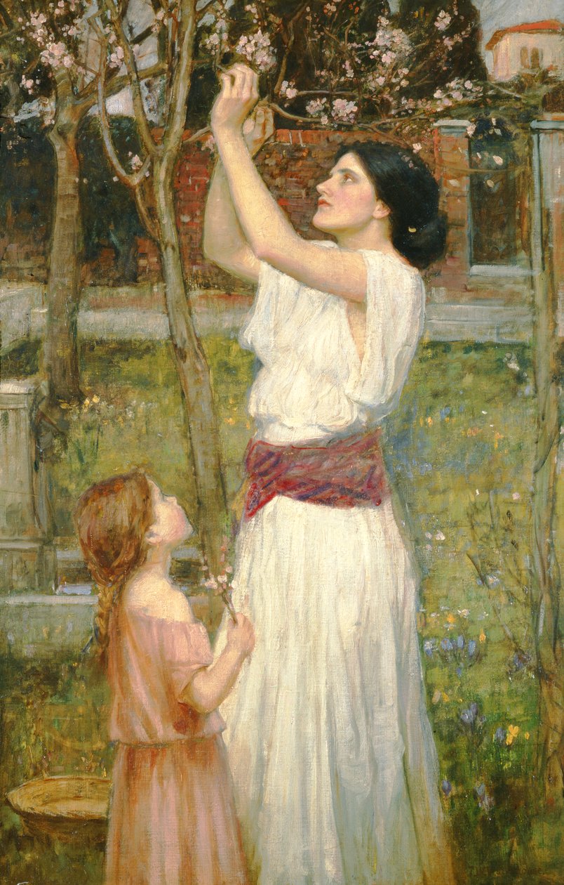 Mantelinkukat, n. 1916 tekijältä John William Waterhouse