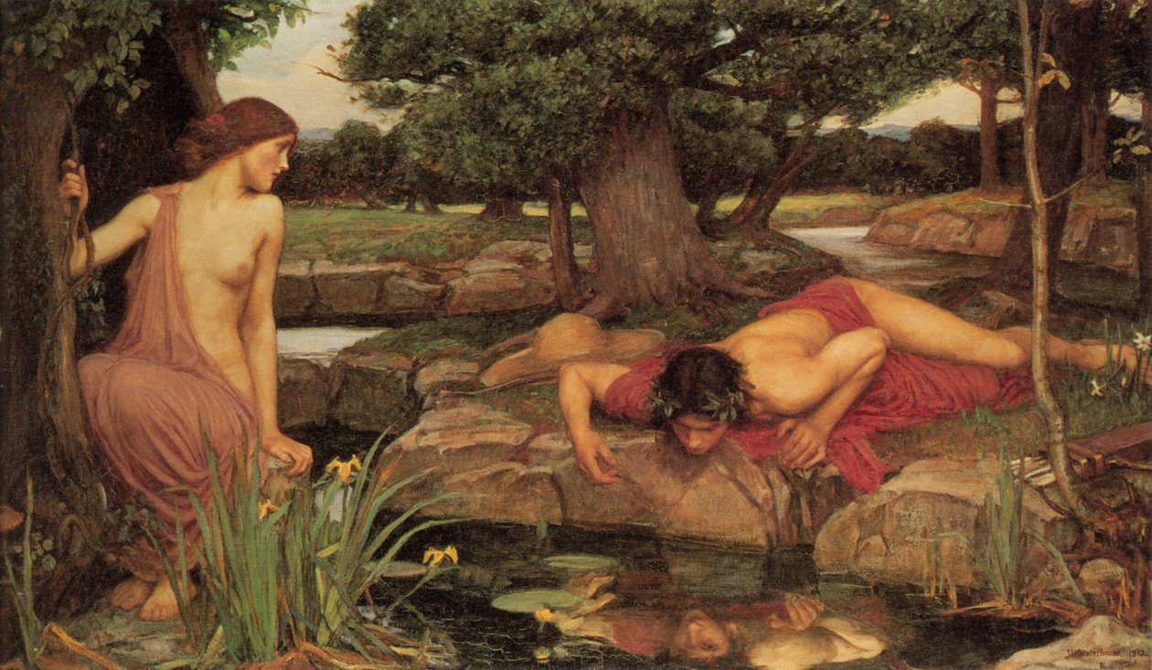 Echo ja Narsissus tekijältä John William Waterhouse