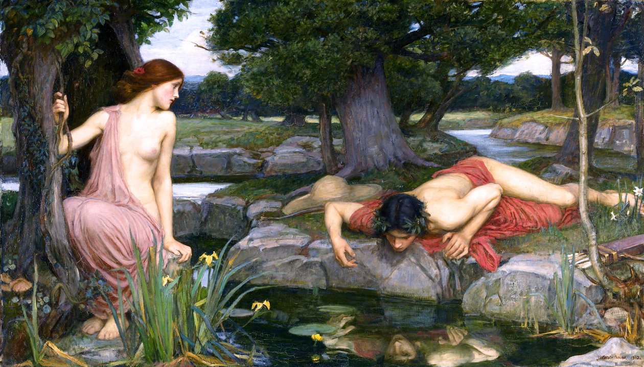 John William Waterhousen Echo ja Narcissus tekijältä John William Waterhouse