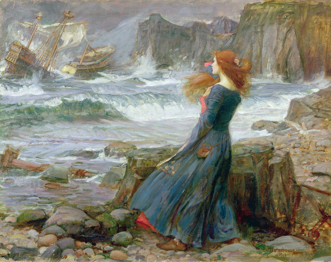 Miranda, 1916 tekijältä John William Waterhouse