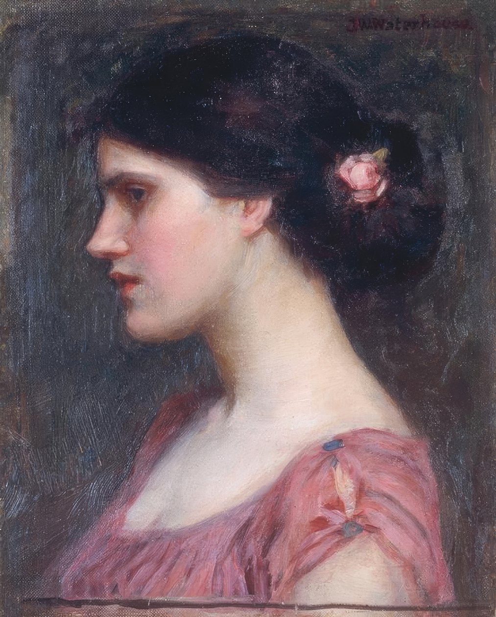 Tytön muotokuva tekijältä John William Waterhouse