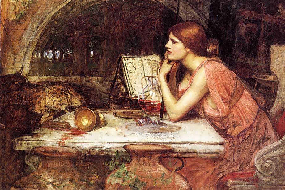 Piirustus Circestä tekijältä John William Waterhouse