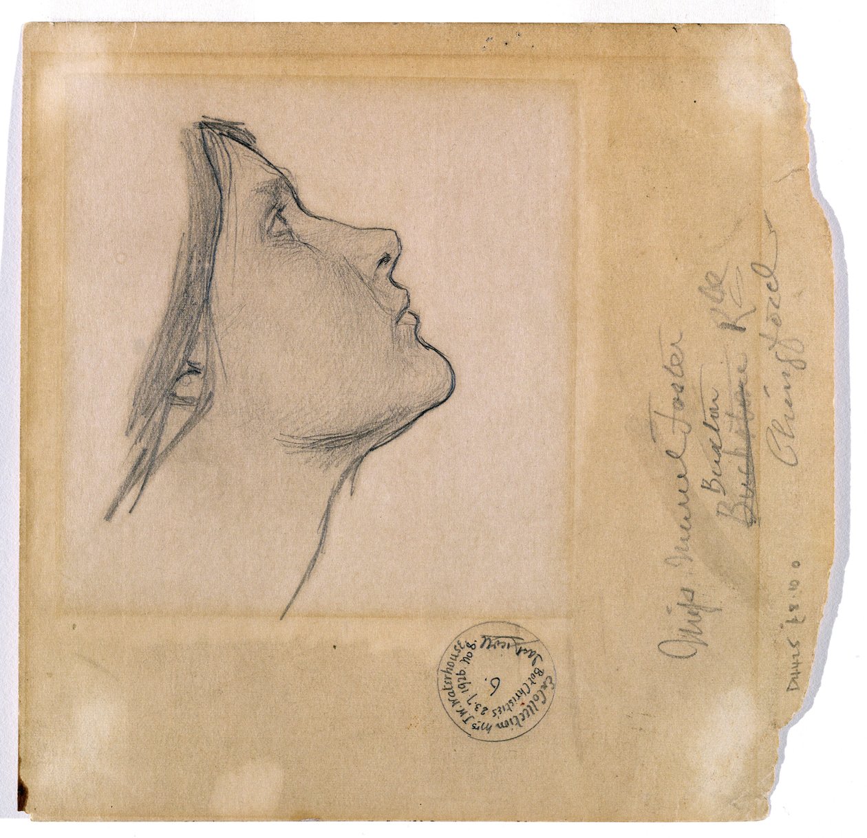 Tutkimus "Lamialle", n. 1904-1905 tekijältä John William Waterhouse