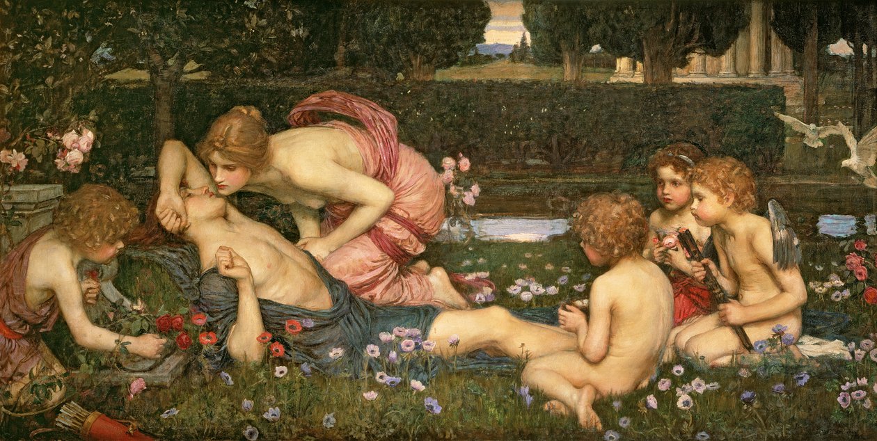 Adonisin herääminen, 1899 tekijältä John William Waterhouse