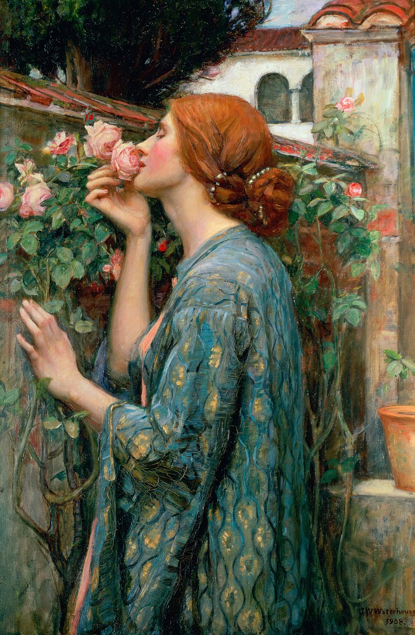Ruusun sielu, 1908 tekijältä John William Waterhouse