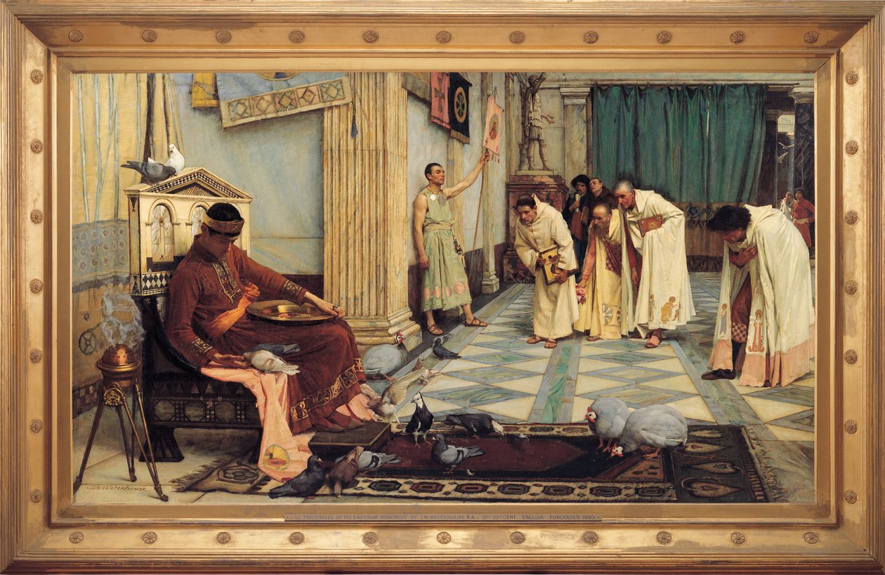 Keisari Honoriuksen suosikkeja tekijältä John William Waterhouse