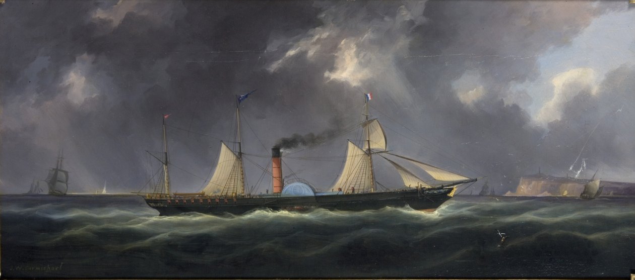 Leith and Newcastle Packet (kuunari) (takiloitu) tekijältä John Wilson Carmichael