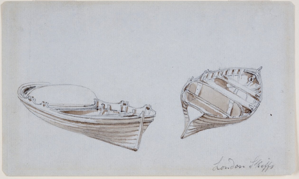 London Skiffs (muste (ruskea) ja kynä) tekijältä John Wilson Carmichael