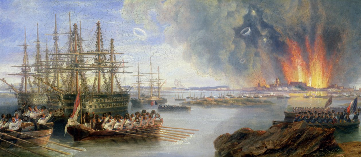 Sebastopolin pommi-isku, 1858 tekijältä John Wilson Carmichael