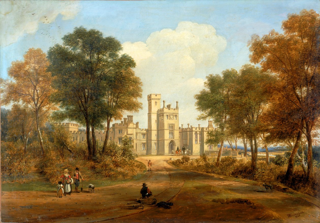 Beaufrontin linnan sisäänkäynti, 1845 tekijältä John Wilson Carmichael