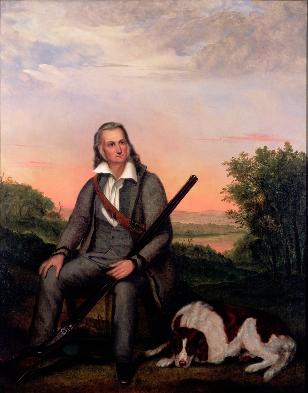 John James Audubonin (1758-1851) muotokuva n. 1840-41 (öljy pellavan päälle) tekijältä John Woodhouse Audubon