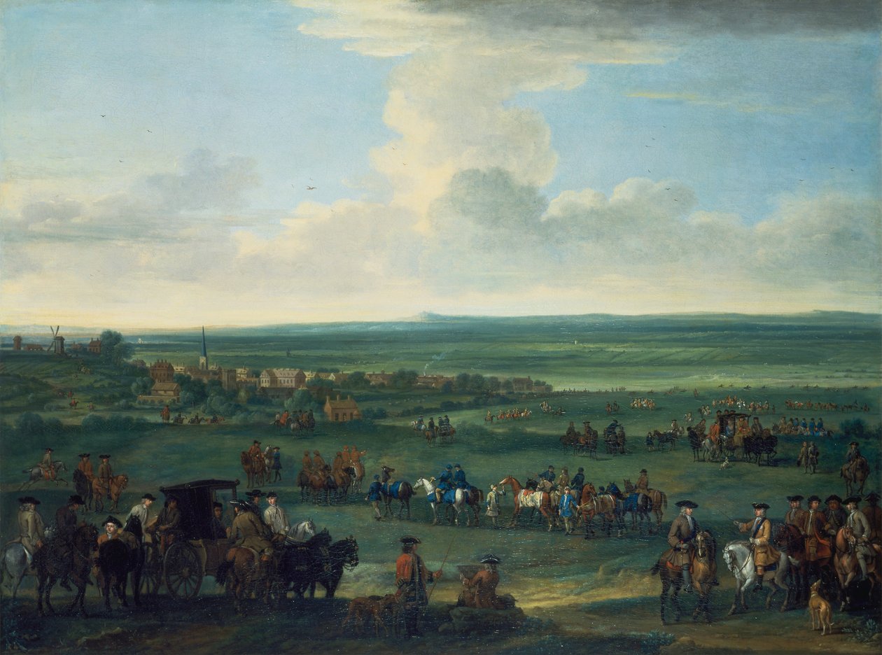 George I Newmarketissa 4. tai 5. lokakuuta 1717 tekijältä John Wootton