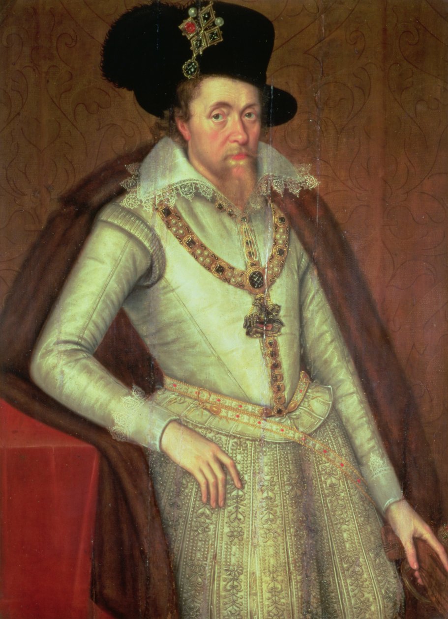 James I (1603-25) ja VI Skotlannista (1567-1625) tekijältä John de, the Younger Critz