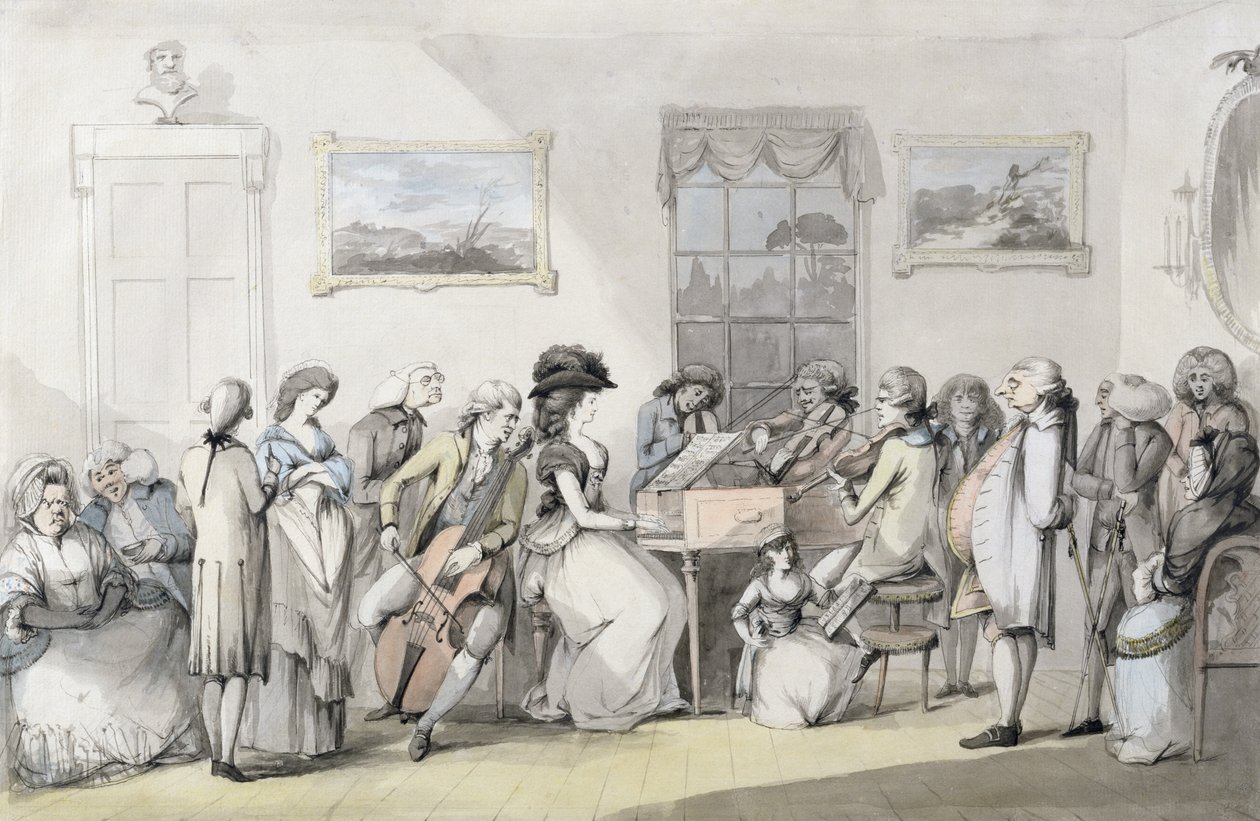Konserttijuhlat, 1784 tekijältä John the Younger Dunthorne