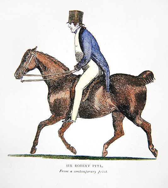 Sir Robert Peel, nykyaikaisesta printistä (värilitho) tekijältä John  Doyle