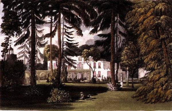 Pelling Place, Garden Front, Ackermannin "taidevarastosta" tekijältä John (after) Gendall
