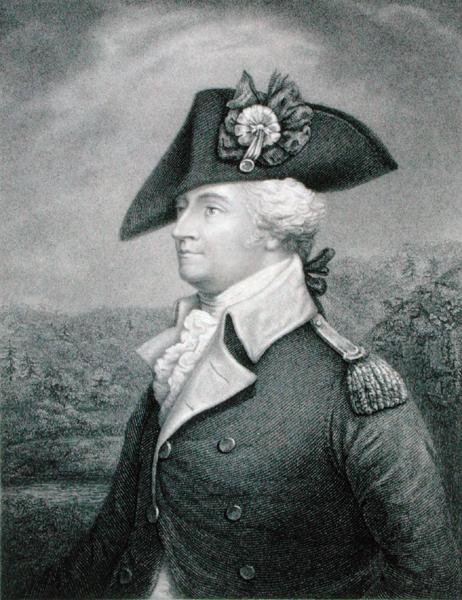 Prikaatikenraali Anthony Wayne (1745-96) kaiverrettu John Francis Eugene Prud