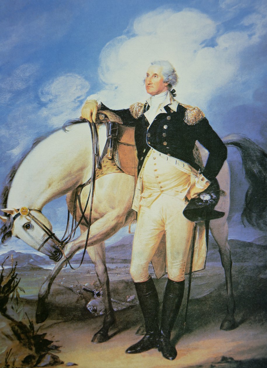 George Washington (1732-1799) (värinen lito) tekijältä John (after) Trumbull